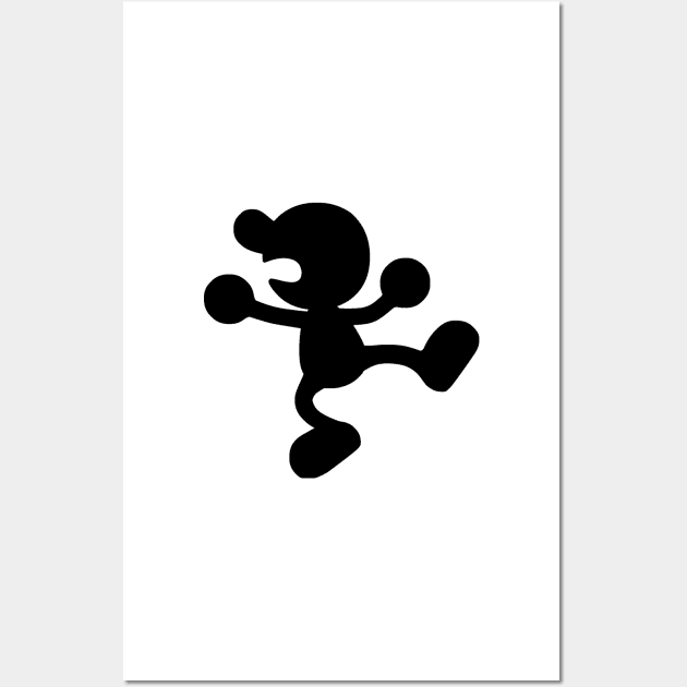 Weathered Mr. Game and Watch Wall Art by TortillaChief